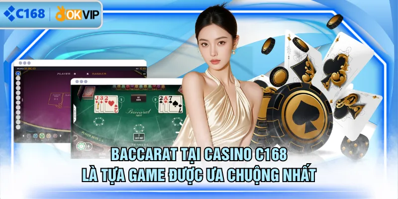 Baccarat tại Casino C168 là tựa game được ưa chuộng nhất